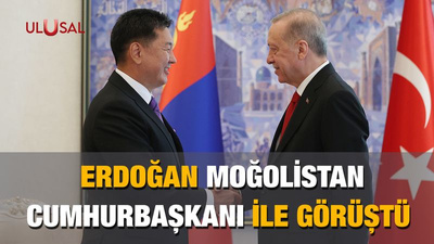 Erdoğan Moğolistan Cumhurbaşkanı ile görüştü